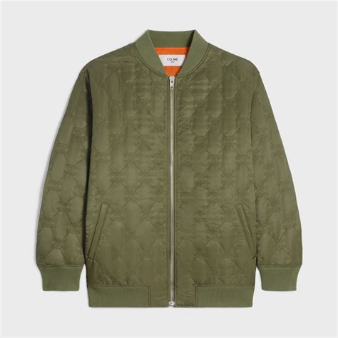 celine teddy jacket green|celine triomphe down jacket.